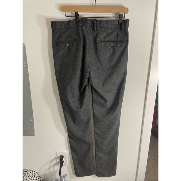 Haight & Ashbury Wool Grey Euro Smooth Tweed Trousers - Picture 4 of 4